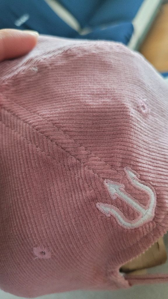 베루툼 프론트 로고 코듀로이 볼캡 핑크 11am 더바넷 샵엠 이미스 얼바닉--4