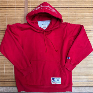 챔피온 x 슈프림 콜라보 후드 티셔츠 M