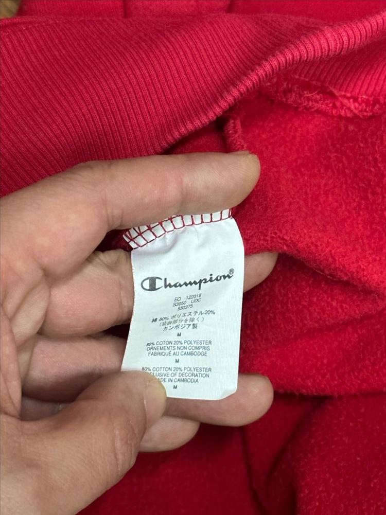 챔피온 x 슈프림 콜라보 후드 티셔츠 M--4