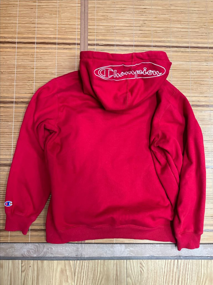 챔피온 x 슈프림 콜라보 후드 티셔츠 M--6