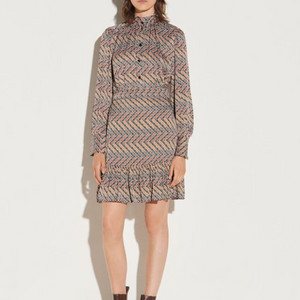 SANDRO 산드로 패턴 프릴 원피스 (38사이즈)