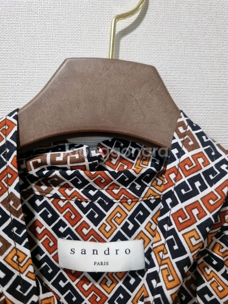 SANDRO 산드로 패턴 프릴 원피스 (38사이즈)--6