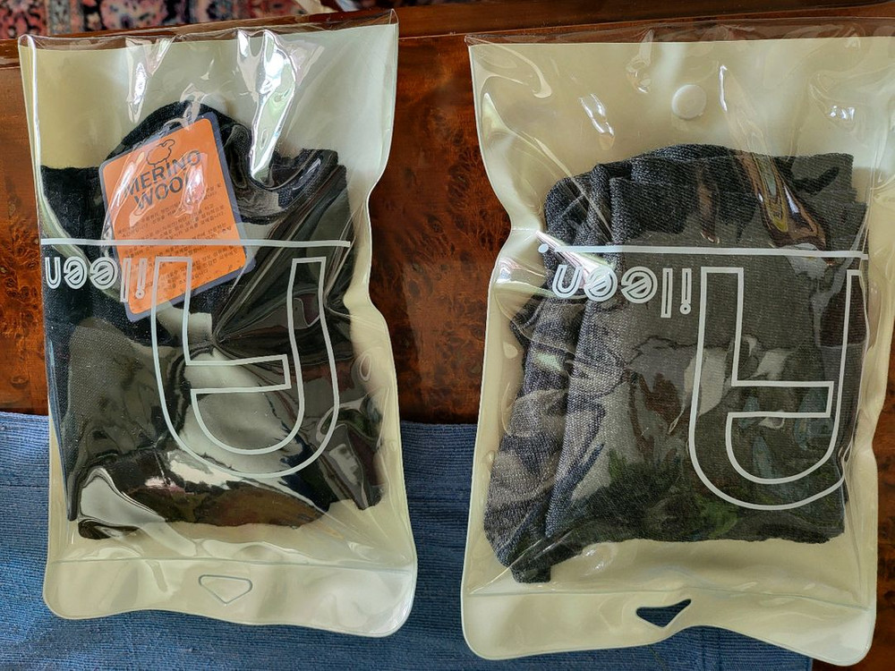 새상 엘린 메리노울 오버 니삭스 검정 이미지