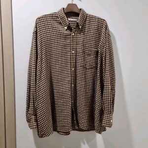 아워레가시 체크 셔츠 브라운 국내정품