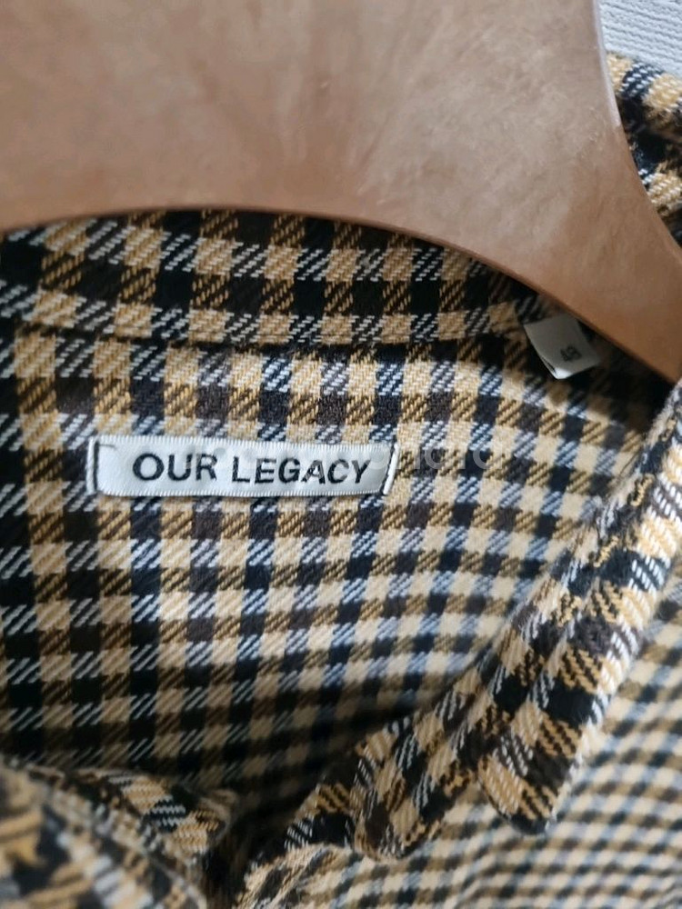 아워레가시 체크 셔츠 브라운 국내정품--3