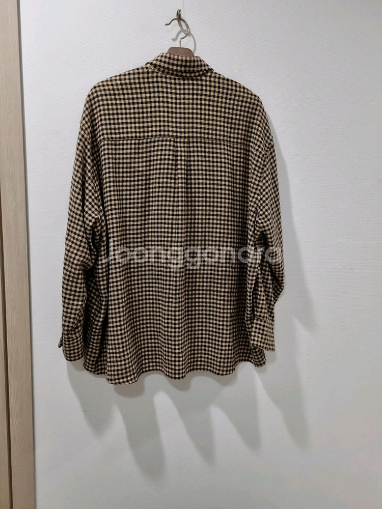 아워레가시 체크 셔츠 브라운 국내정품--4