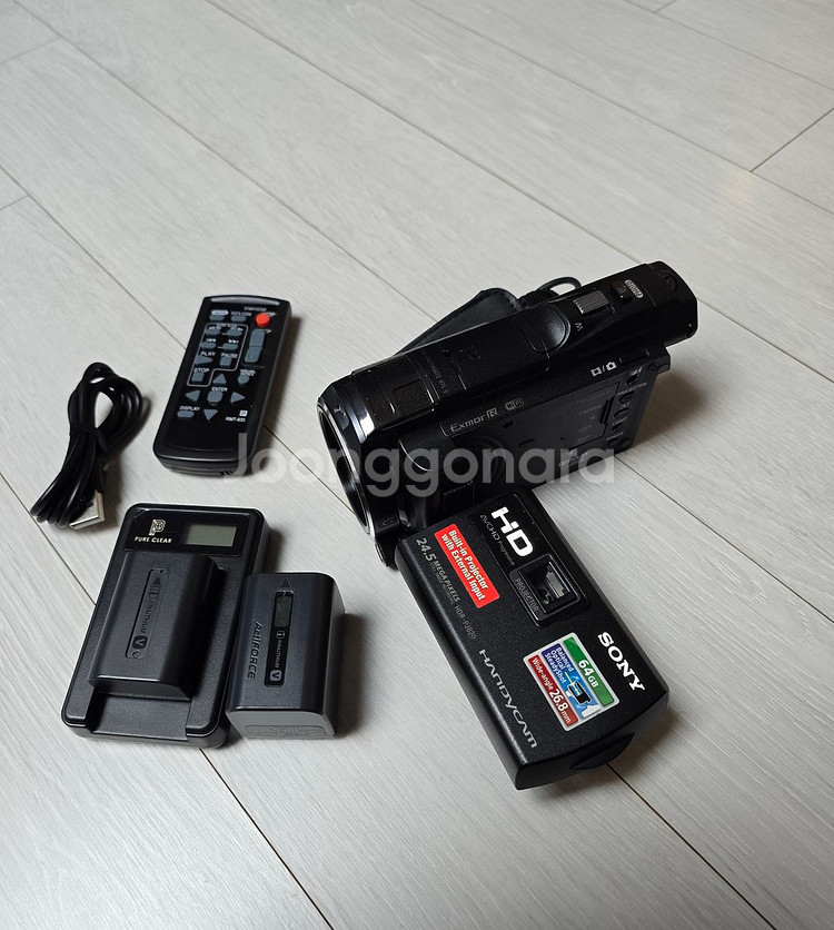 소니 HDR-PJ820 캠코더. 정품배터리2개+리모콘--0