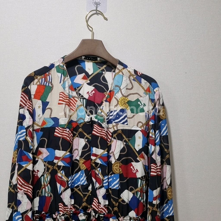 Sandro(산드로) 플래그 프린트 원피스 38사이즈--4