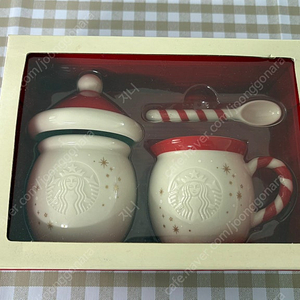 스타벅스 크리스마스 캔디케인 슈거&크리머 세트 새제품