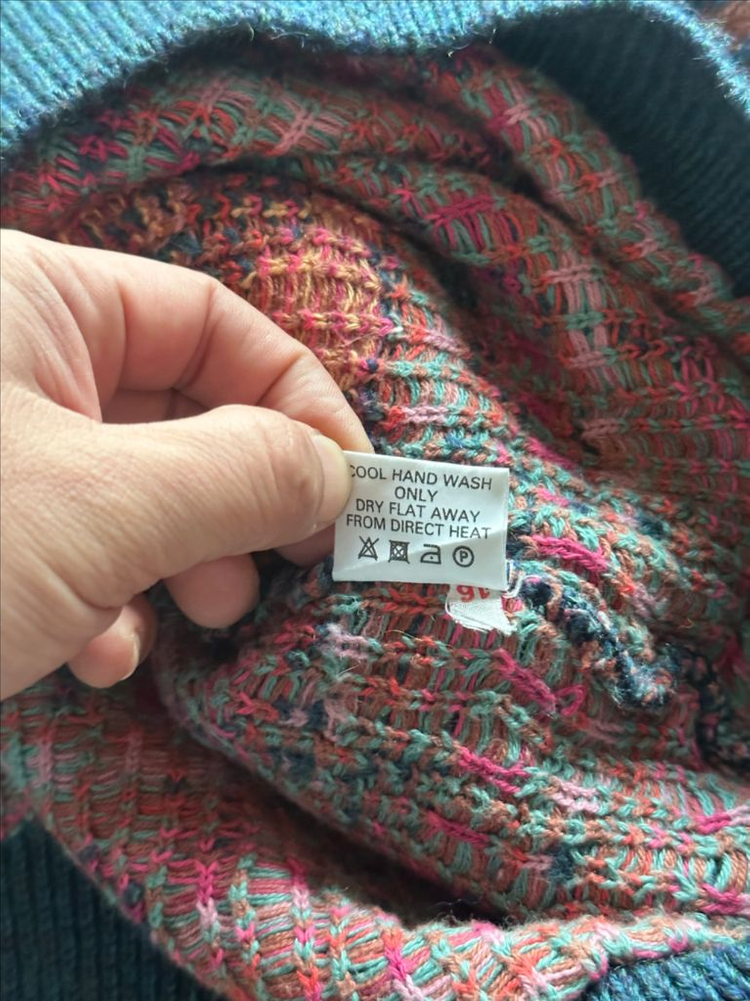 영국 자수 스웨터 니트 100L--3