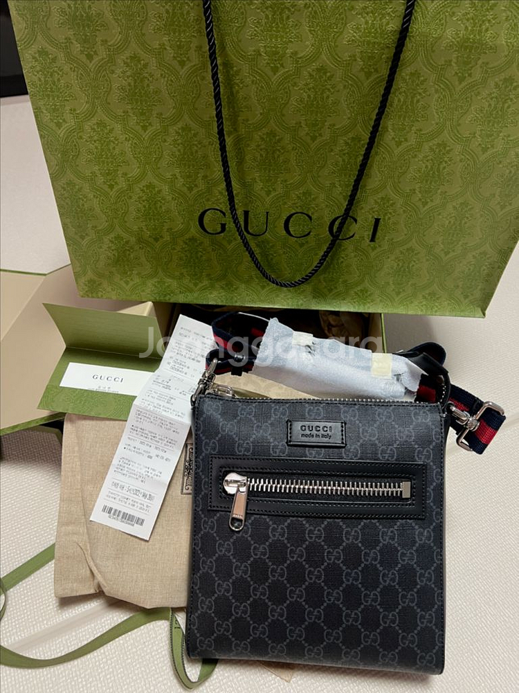 구찌 GG 수프림 남성 크로스백--0