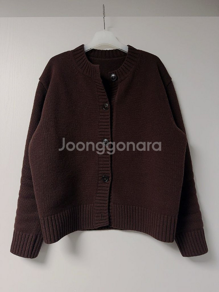 (ceeci) 씨에씨 지윤미 야크울 가디건 브라운 두번 착용--0