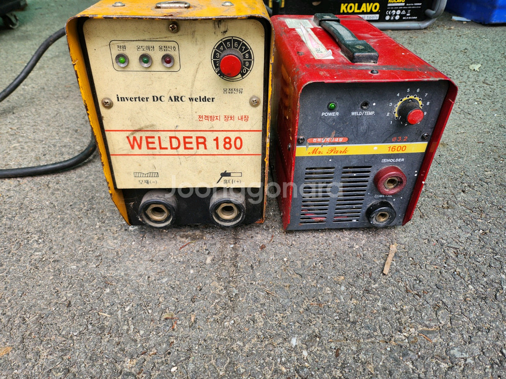 현장용 5K 인버터 아크 용접기 2대 정상작동--0