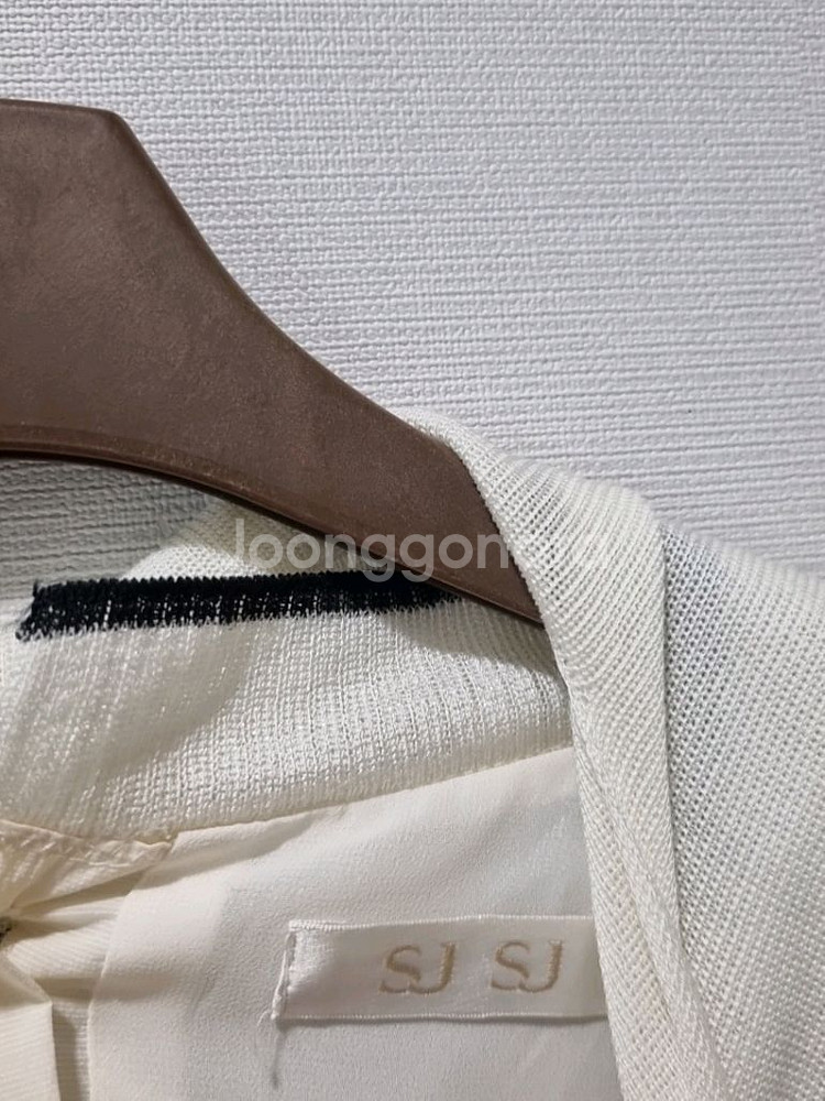 한섬SJSJ 세일러 카라 반팔 블라우스22-23SS--5