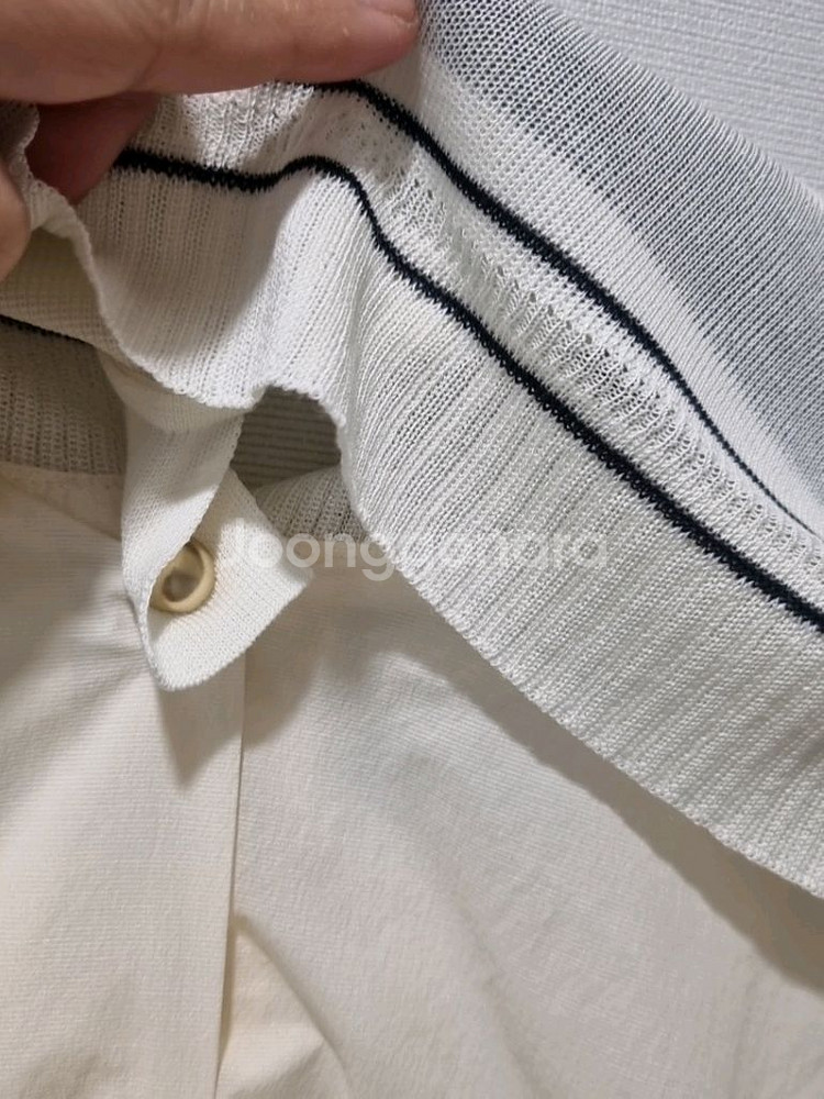 한섬SJSJ 세일러 카라 반팔 블라우스22-23SS--7