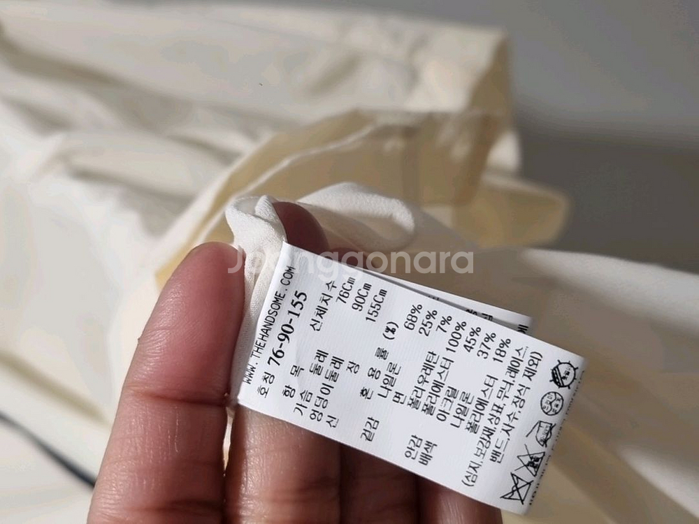 한섬SJSJ 세일러 카라 반팔 블라우스22-23SS--8