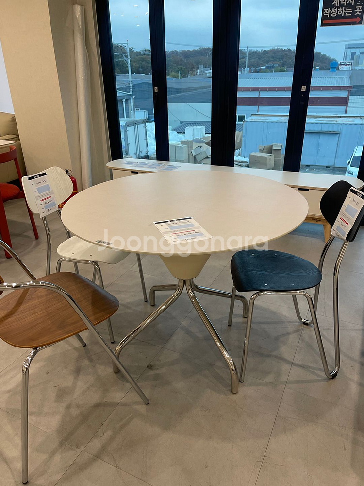 모던 다이닝 테이블 원형 1000사이즈--0