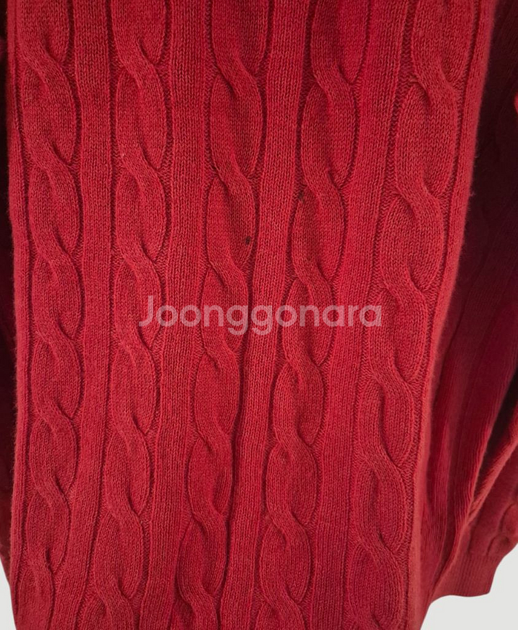 [110]타미힐피거 꽈배기 울 니트스웨터--3