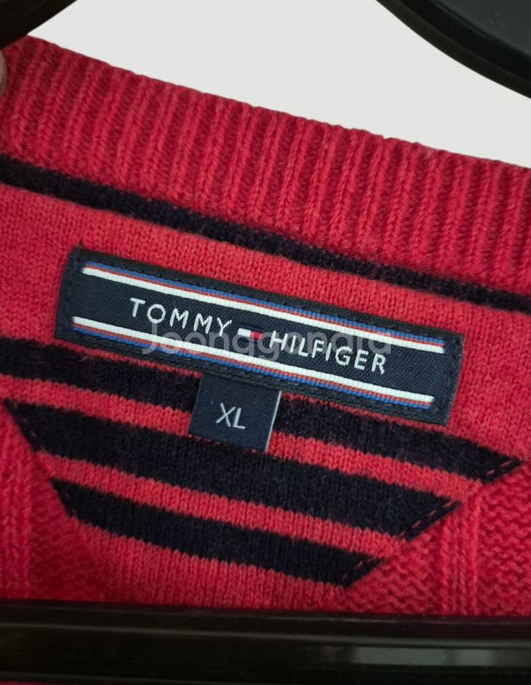 [110]타미힐피거 꽈배기 울 니트스웨터--4