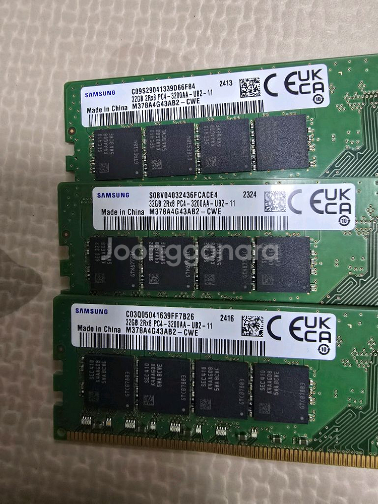 삼성 DDR4 32GB 메모리 3개 세트--0