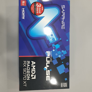 사파이어 RX 9070 XT PULSE 풀박스 S급 팔아요~