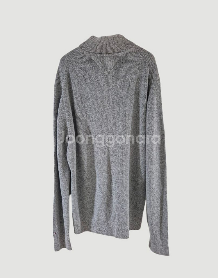 [110]타미힐피거 니트스웨터 반집업--2