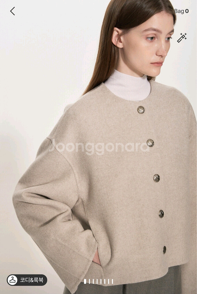 캐시혼방 핸드메이드 자켓 55--6