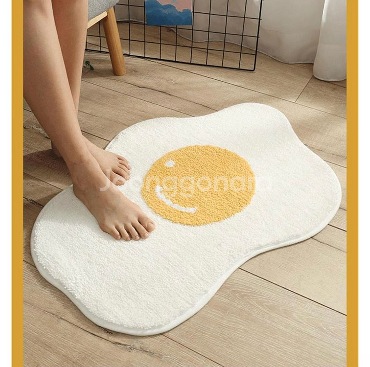 계란후라이 러그 매트--1