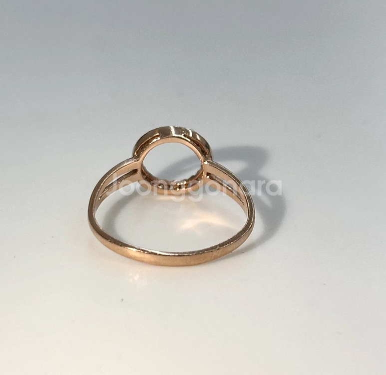14k 반지 핑크골드--1