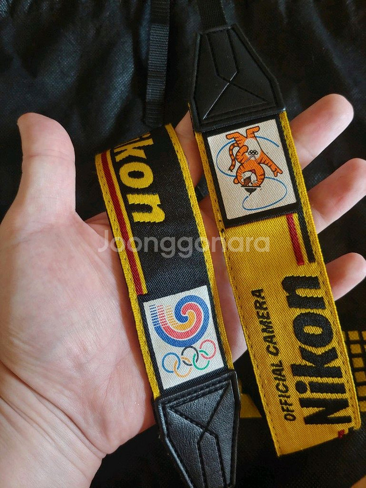 니콘 88서울 올림픽 기념 호돌이 스트랩 신동품--0