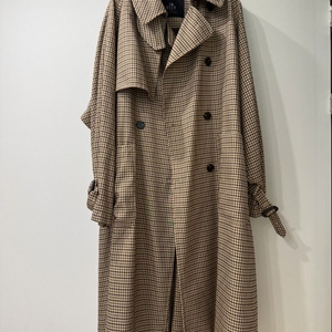 임블리 체크 트렌치코트