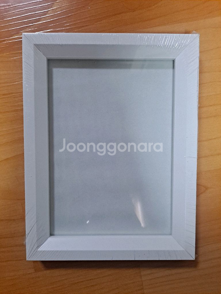 새상품 고급 화이트 우드 액자 5x7인치용--0