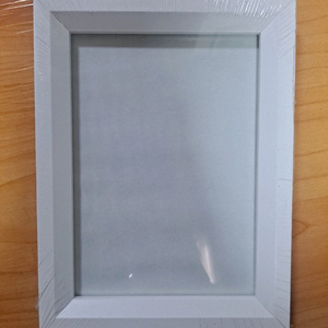 새상품 고급 화이트 우드 액자 5x7인치용