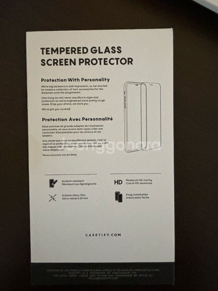 케이스티파이 액정보호필름 블루라이트차단 아이폰 14/1--1