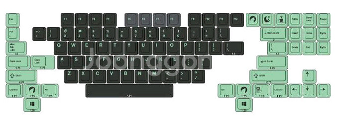 SP dcs midnight 키캡 풀세트 팝니다. 구형키캡--3