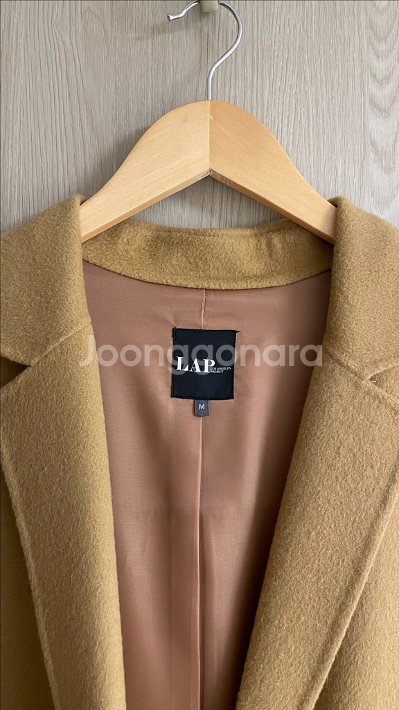 LAP 랩 핸드메이드 여성 코트 66사이즈 카멜--5