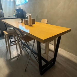 초대형 다용도 높은 원목테이블 식탁 책상 작업대 가로2400