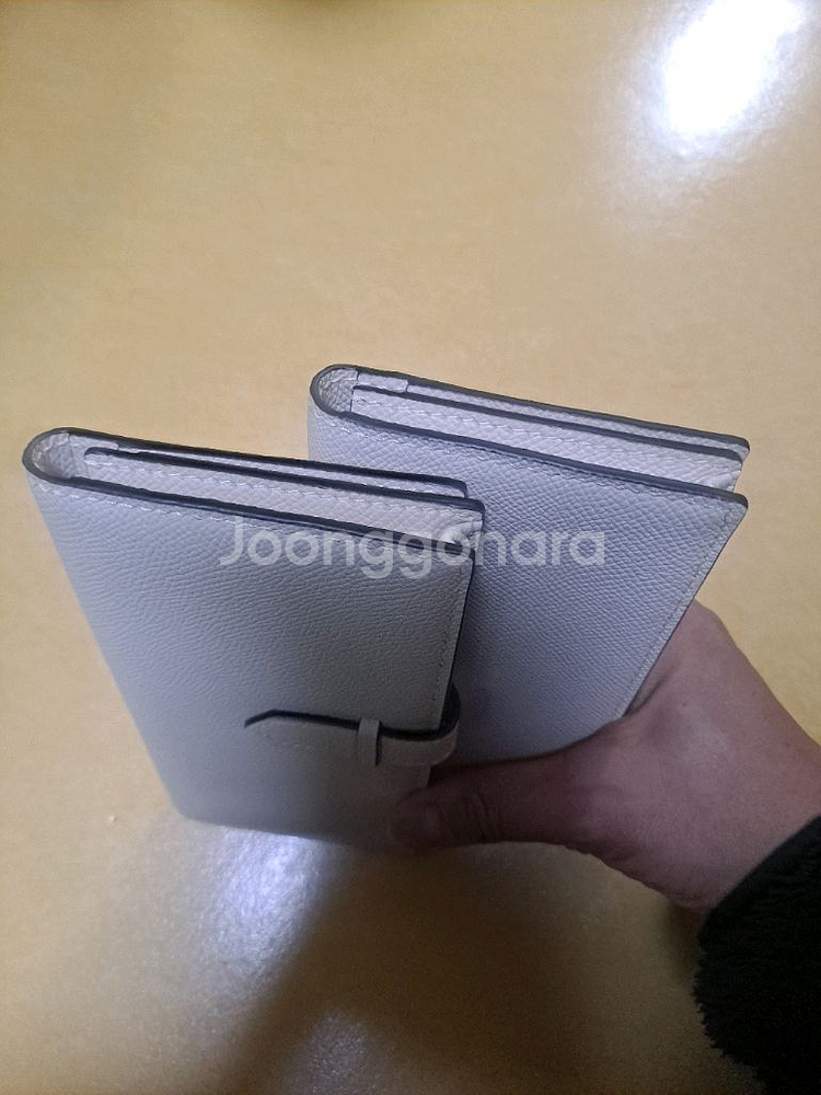 심플한 아이보리컬러 장지갑 2개 새제품--2