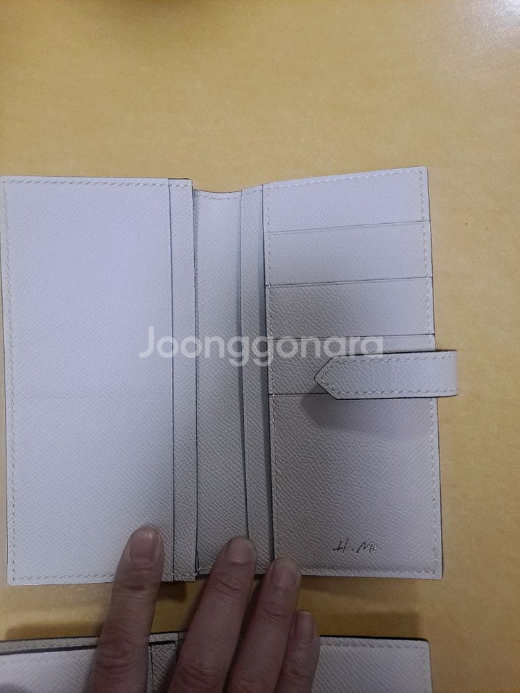 심플한 아이보리컬러 장지갑 2개 새제품--3