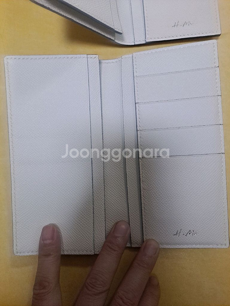 심플한 아이보리컬러 장지갑 2개 새제품--4