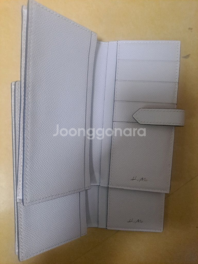 심플한 아이보리컬러 장지갑 2개 새제품--5