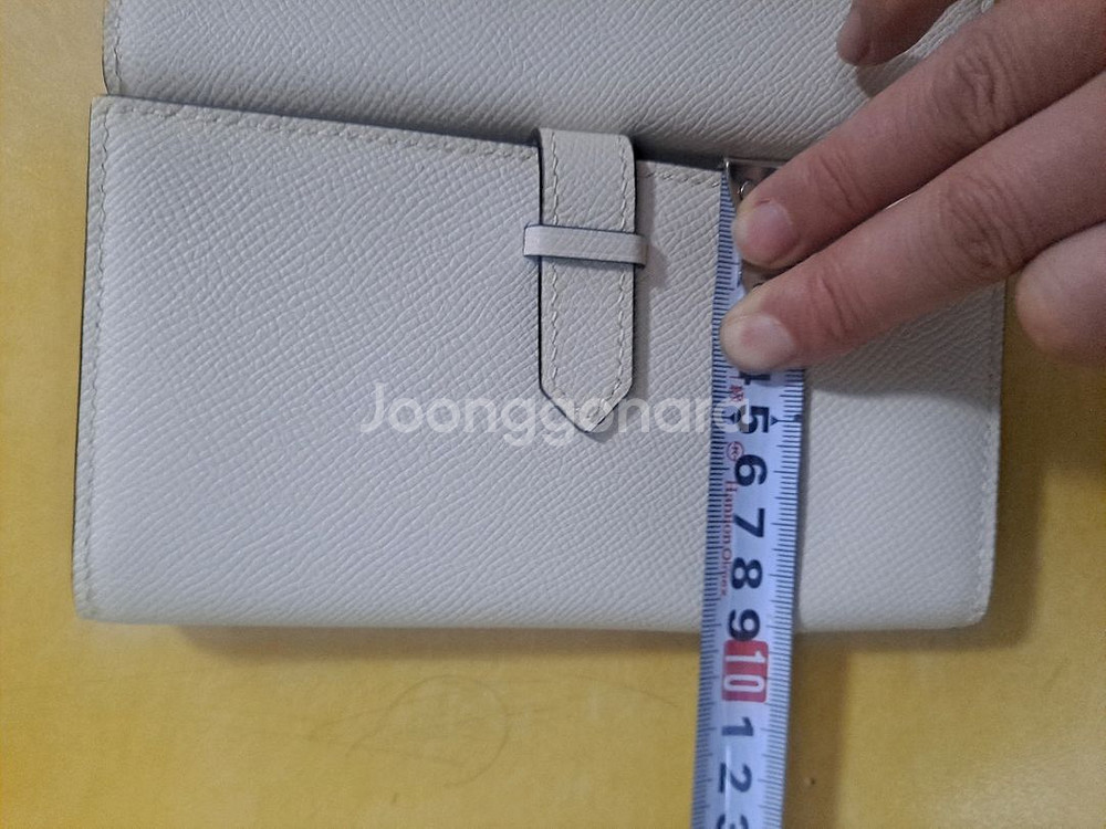 심플한 아이보리컬러 장지갑 2개 새제품--7