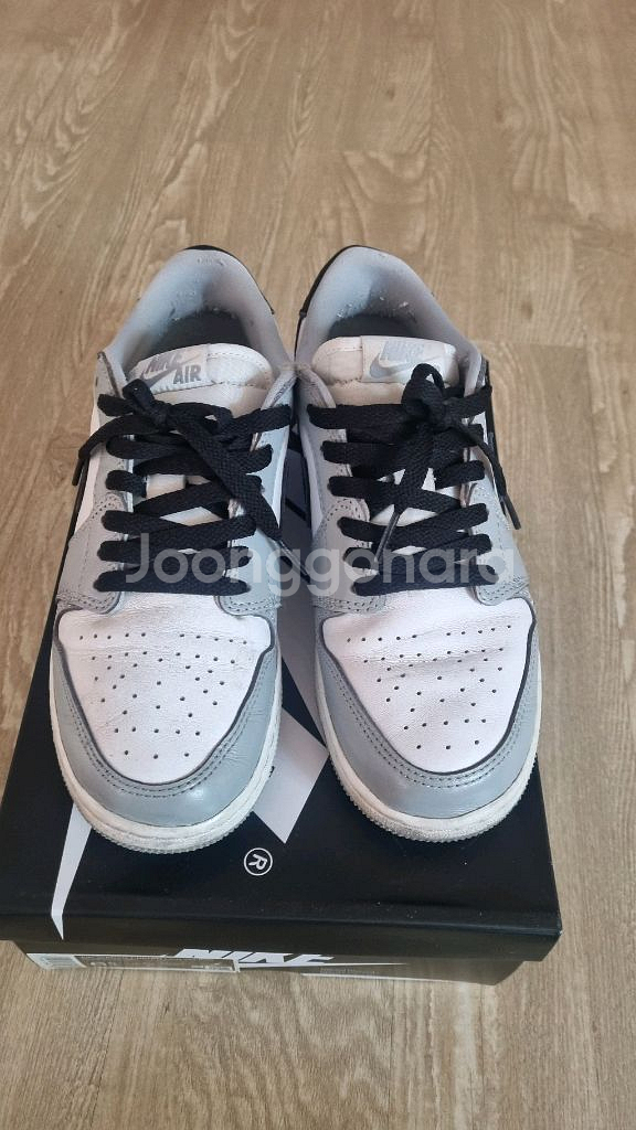 (GS) 조던 1 레트로 로우 OG 울프 그레이 앤 화이트 245mm--2