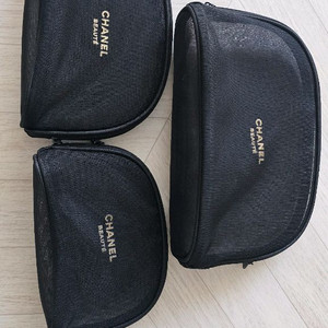 샤넬 뷰티 파우치 3개 세트