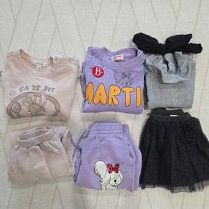 베베드피노 슈슈앤크라 상하복 여아 옷 일괄 90사이즈