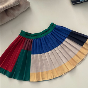 보보쇼즈 컬러블록 플리츠 스커트 4-5Y