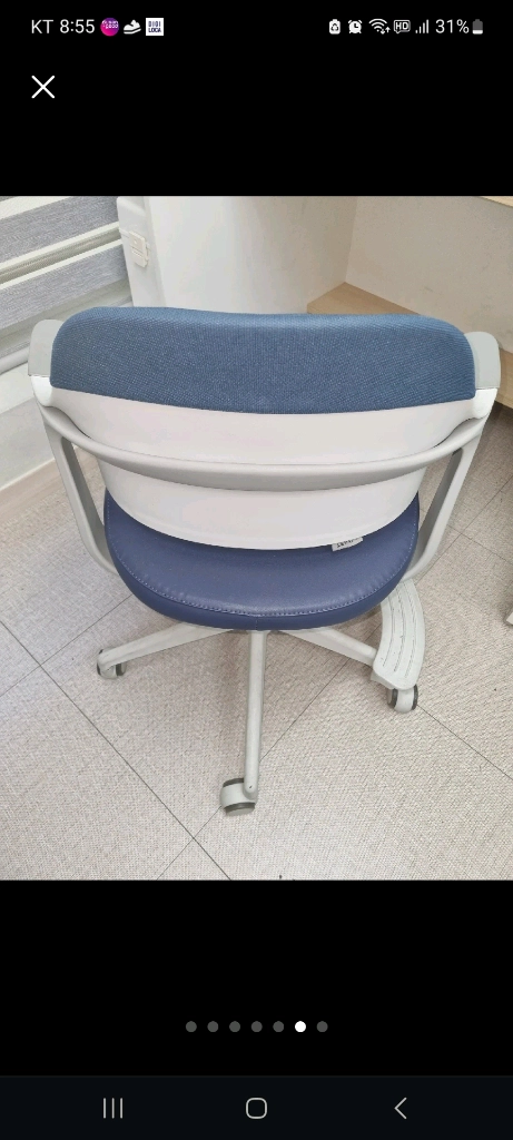 부산 리바트 독서실책상과 의자 이미지
