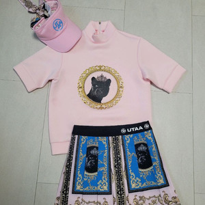 정품 유타 UTAA 골프복 S (티셔츠, 치마) 이미지