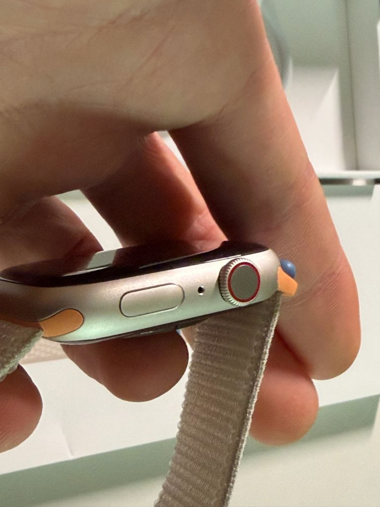 애플워치 9 45mm 셀룰러 골드 새제품급 풀박--3