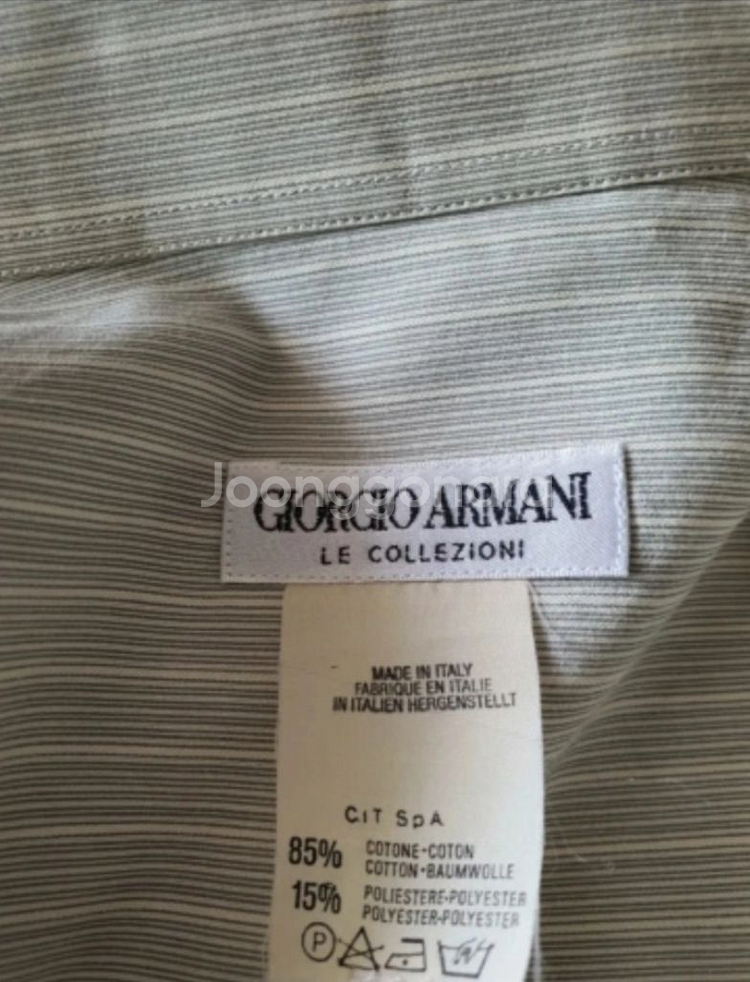 (가격인하) 정품 ITALY 조르지오 아르마니 남자 드레스셔츠--8